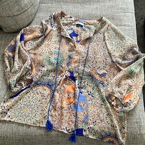 Jun & Ivy Sheer blouse